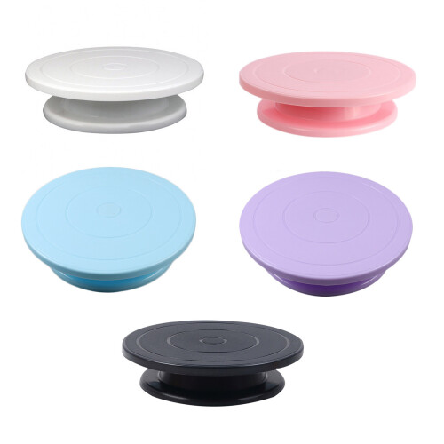 Professional Cake Decorating Turntable 360 Degree Rotation-Pink 1