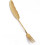 Fruit Fork Stainless Steel FeatherShape Handle Gold Color Kitchen Tool For Cake And Fruit 3