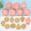 8Pcs Moon Castles Pattern Cookie Cutters Pressable Biscuits Mold 3