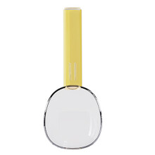 Kitchen Plastic Rice Shovel Pet Cats Dog Feeding Spoon-Yellow