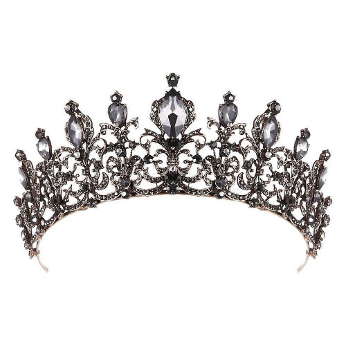 Gothic Crown, Black Crown, Queen Crown, Wedding Crown