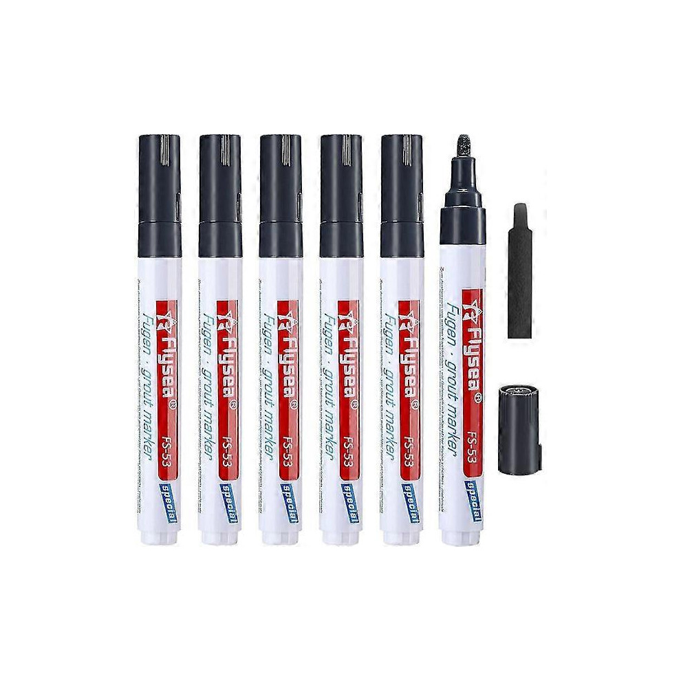 Grout Pen For Walls, Floors And Tiles - Repairs And Renews The Grout (Black) 6935161357653