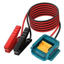 Makita Lithium Battery 12AWG Jumper Cables with Portable Power Socket Connectors