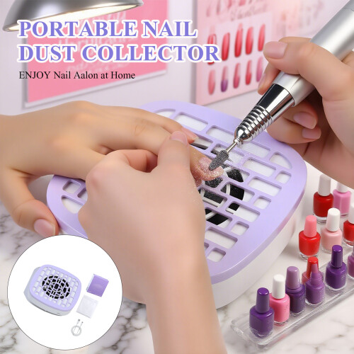 Professional Nail Station Dust Collector Lightweight ABS-White 1