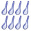 10pcs Chinese Soup Spoons Blue White Porcelain Soup Spoon Ceramic Dinner Tableware 1