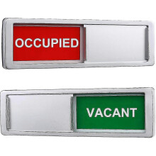 Vacant Occupied Privacy Sign, Vacant Occupied Door Sign For Home Office Restroom Conference Hotels Hospital, Slider Door Indicator Tells Whether Room