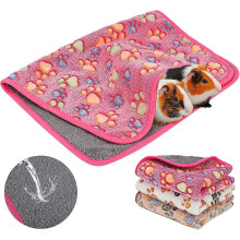 Waterproof Guinea Pig Blanket Washable 3-pack Small Animal Fleece Cage Liners