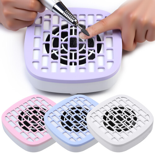 Dust Free Nail Art Tool Abs Material Quiet Operation-Purple 1
