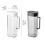 2000ml Large Capacity Water Jugs with Handle Refrigerator-Black 4