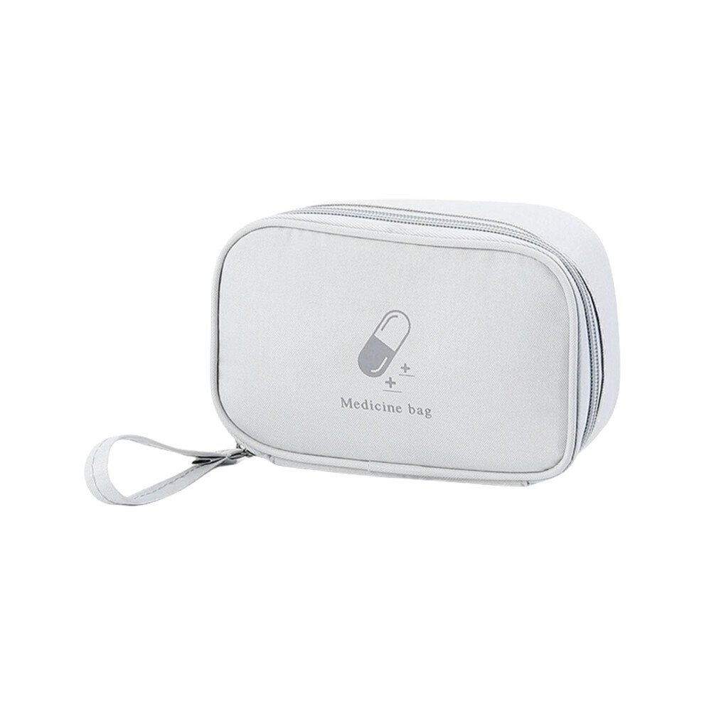 Gray Aid Bag Empty Travel First Aid Storage Bag Responder Compact Survival Medicine Kit For Home And Outdoors