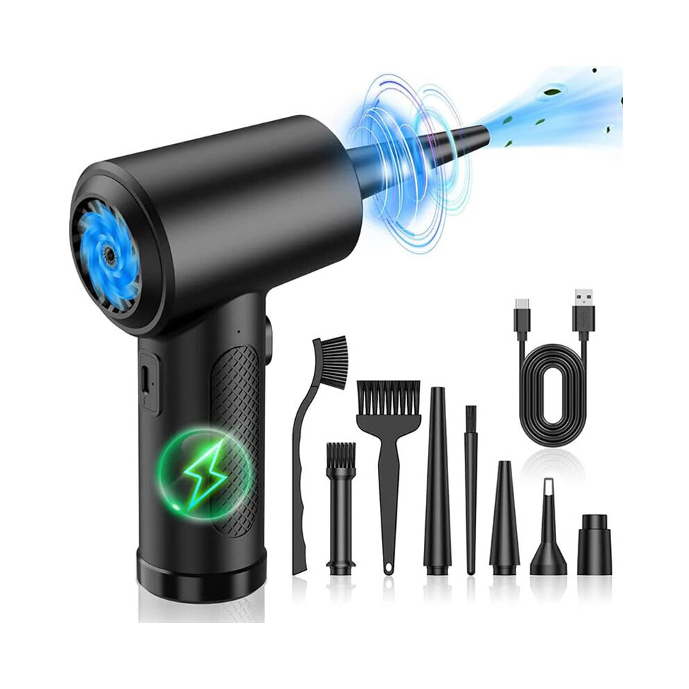Compressed Air Duster 3Gear 91000Rpm Electric Duster 6000Mah Rechargeable Cordless Blower Computer Keyboard Fast Charge 9339159690666