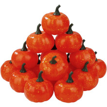 Frutas artificiais para decoração de casa, mini abóboras realistas, ecológicas, atóxicas e à prova d'água, perfeitas para criar uma atmosfera