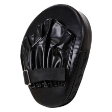 Boxing gloves, curved boxing gloves, training equipment, target mitt, focus mitts, curved focus, adjustable, for kickboxing black
