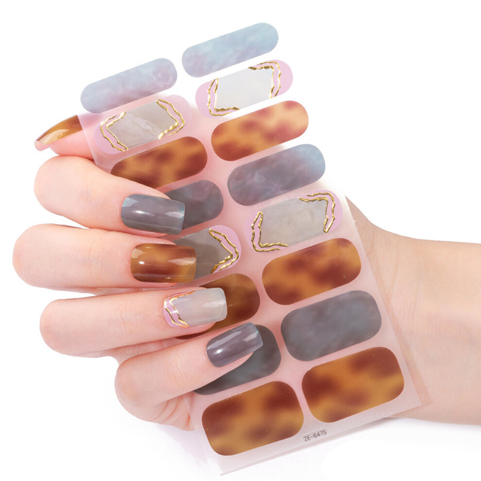 Selfs Adhesive Nail Stickers French Design All Day Wear-ZE 0475