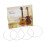 Weiße Ukulele-Saiten, Nylonmaterial, 4 Stück/Set 4