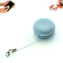 Mobile Phone Screen Wipe Eyeglass Brush Cleaner Macaron Wipes Blue Decorative Pendant Lanyard For Phone And Computer