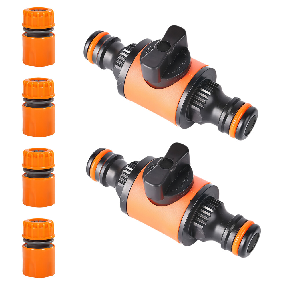Garden Hose Shut Off Coupler Quick Connection Coupler with Shut