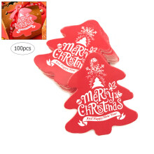 Weihnachtsgeschenkanhänger, festliche Hängeetiketten, Premium-Papieranhänger-Set mit Schnur für DIY-Bastelarbeiten, Geschenkverpackungen und