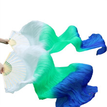 Veil Fan Belly Dance Fan Dance Silk Real Silk Veil Left  Right 10 L180cm1pair(2pcs)