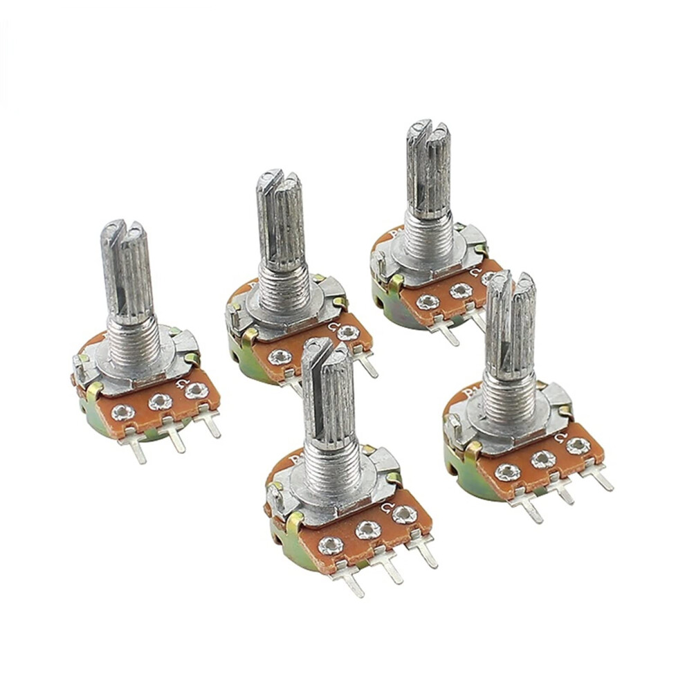 Wh148 Potentiometer 20 Mm Shaft 3Pin Linear Taper Rotary Potentiometer 1K 2K 5K 10K 20K 50K 100K 500K 1M Ohm Variable Resistance (Size : 20K Ohm) 9067246282400