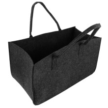 Foldable Felt Bag, Wooden Holder with for Indoor and Outdoor Use, for Logs and Garden Tools
