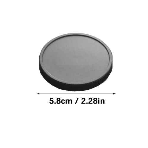 ABS-Objektivdeckel M58x0, 75-mm-Gewindedesign für-Schwarz 2
