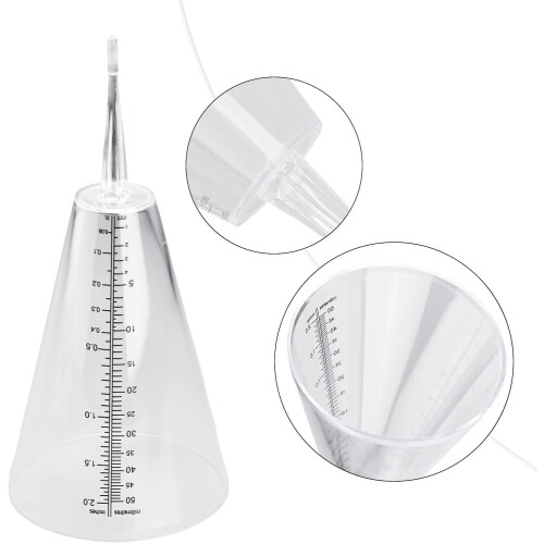 Practical measuring device for soil rain, transparent measuring tool for the garden 2
