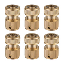 Garden Hose Connectors, Brass Construction Ensures Durability And Corrosion Resistance For All Your Gardening Needs, Compatible With 4-Point Water Pip