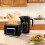 Homcom (Black) HOMCOM 1.7L 3000W Boil Kettle and Toaster Set 9
