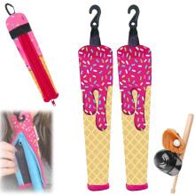 Ice Cream Protective Baseball Bat Handle Cover, Baseball and Softball handle cover, cozy zipper cover, 2pcs
