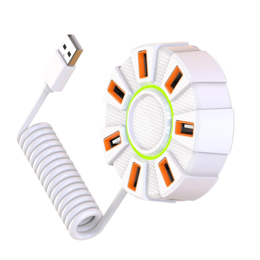 Multiple Port Usb 2.0 Hubs 7 Slots Fast- Line Length 1.2M White 7709000212118