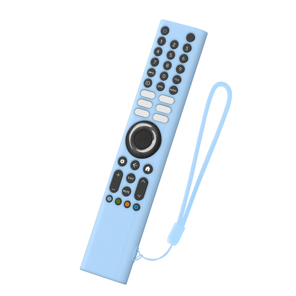 Tv Remote Case Protectors Seamlessly Fit Flexible-Luminous Blue 7709000210619