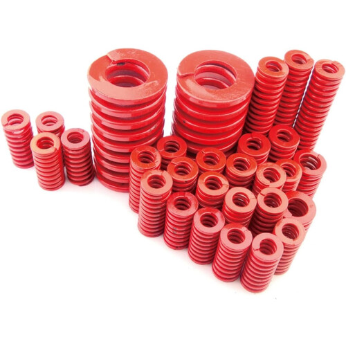 Plastic Spring Extended Compression Spring  Tensile Flexibility Red Mold Spring 30Mm ID 15Mm Steel 200Mm Length 1