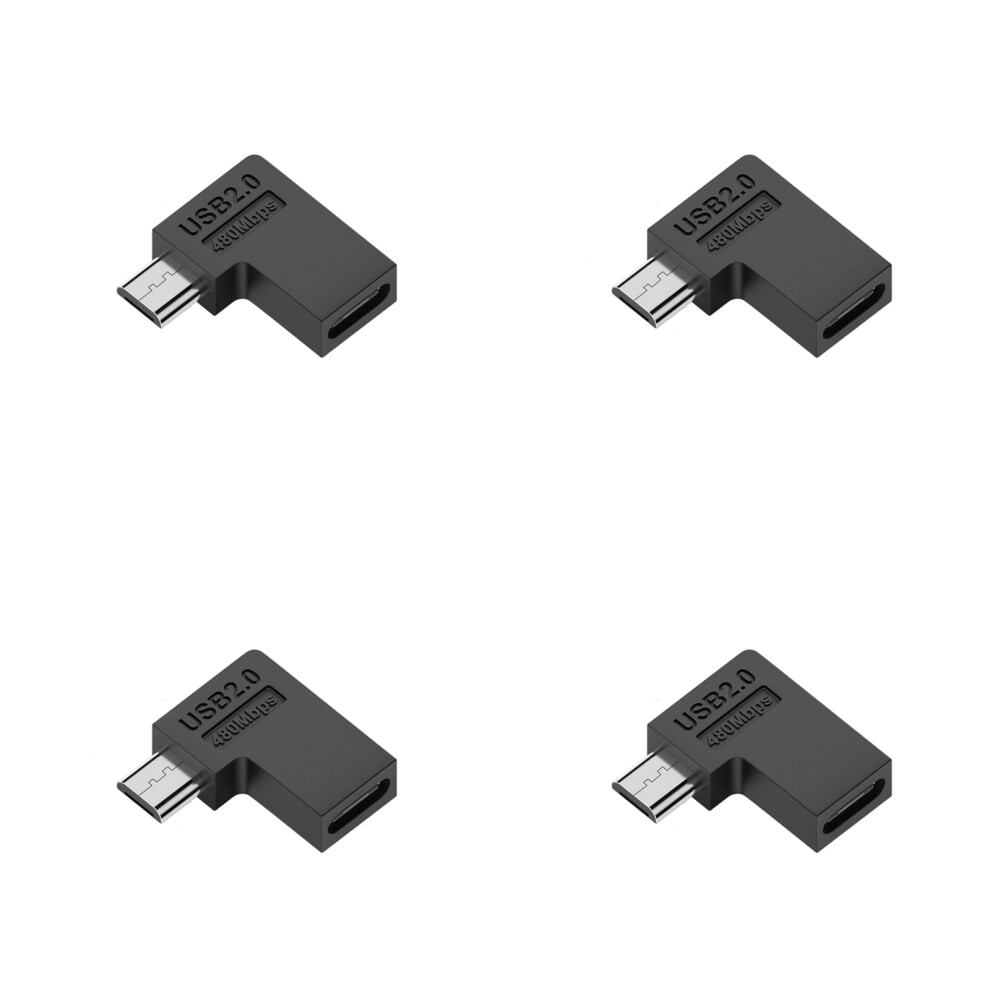 Space Saving 90 Degree Angled Usb C To Usb-Left Side Bend 7709000212521