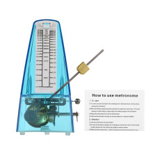 Transparentes mechanisches Metronom mit Glocke,