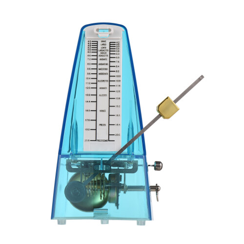 Transparentes mechanisches Metronom mit Glocke, 1