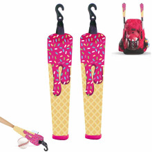 Baseball bat grip cover, soft padded grip sleeve, baseball and softball grip cover with zipper and hook, ideal for youth and adults