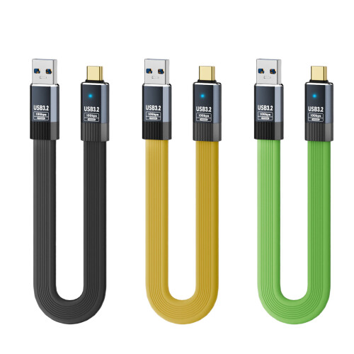 10Gbps USB3.2-opslagapparaatkabel Snel opladen-geel 20cm 1