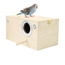 VogelNistkasten  bird nesting box  parrot breeding box  nesting box birdhouse  cockatiel nesting box  wood housing for lovebird