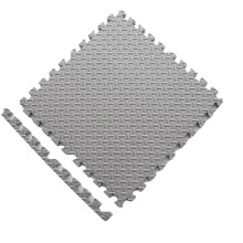 6pc EVA Foam Interlocking Tiles For Mixed Martial Arts, Exercise, And Home Fitness Mats Gray, Interlocking Floor Tiles