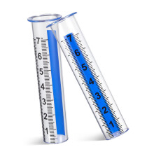 2 pieces rain gauge tubes precise plastic precipitation gauge for garden lawn and outdoor activities for accurate measurement of rainwater