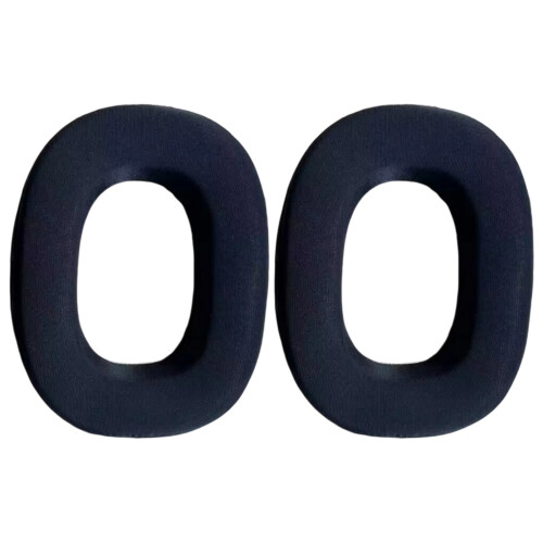 Breathable Ice Fabric Ear Cushions Memory Foam Support-Black