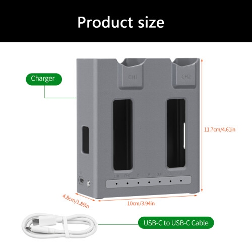 Bidirectionele batterij-oplaadhubs voor 4 2