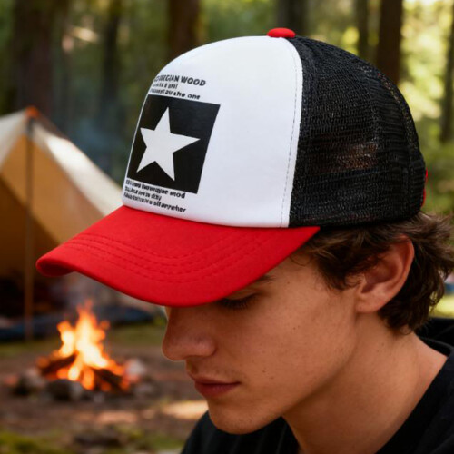 Ausgehöhlte Baseballmütze aus Baumwolle, Unisex, 1