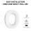 Breathable Ice Fabric Ear Cushions Memory Foam Support-Black 5