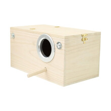 Nesting Box Wooden Enclosure for Lovebirds and Small Birds, Garden Decoration