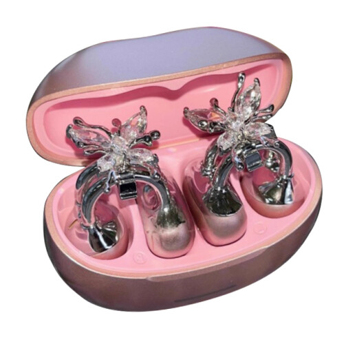 Écouteurs papillon scintillants, bijoux, accessoire de mode