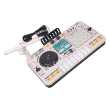 Kids Toy Rechargeable Music Mixer DJ Controls And Builtin-White