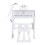 Homcom HOMCOM 37 Key Keyboard Battery Piano Kids Microphone Stool Educational Game 1