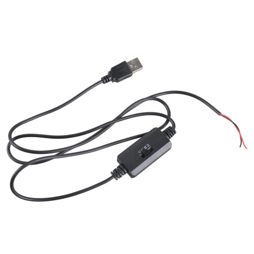 Adjustable 3 Stage USB to Open End Speed Control Cord For 5V